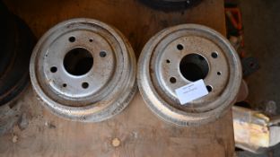 4 brake drums max dia 204mm