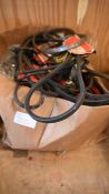 Box of various rubber belts