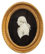 A Champion's Bristol white biscuit porcelain portrait plaque of Sir George Colebrooke modelled in