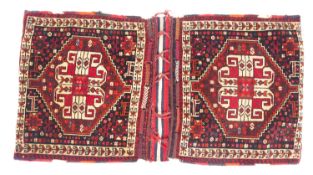 A Qashqai saddle bag, each side with a central,