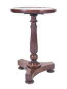 A William IV and later mahogany wine table,