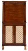 A Regency rosewood and ormolu mounted secretaire á abbatant,
