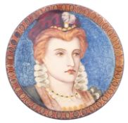 A Doulton Lambeth faience charger,