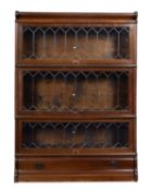 A similar three section bookcase.