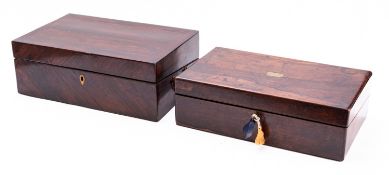A Regency rosewood writing slope,
