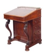A Victorian mahogany Davenport.