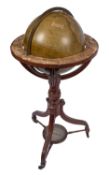 A Scottish Regency terrestrial library globe, by Kirkwood & Son,