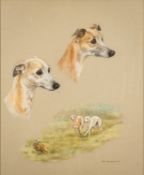 Mary Browning (British, 20th Century) - Whippets