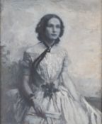 *Gladys Marguerite Baker (British, 1889-1959) - Portrait of a seated lady,