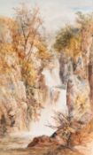 William Widgery (British, 1826-1893) - Kitt's Steps, Lydford - Watercolour - 69 x 41.