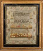 A George III needlework sampler,