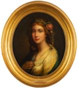 Follower of Jean-Baptiste Greuze (French, 1725-1805) - Autumn - Oil on canvas - 53.5 x 44.