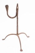 A wrought iron rushnip,