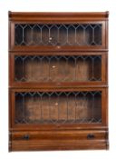 A similar three section bookcase.