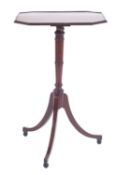 A Regency mahogany telescopic occasional table,