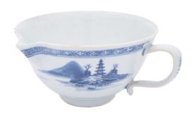 A Chinese 'Nanking Cargo' blue and white pouring bowl,