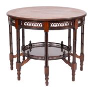 A Victorian mahogany centre table in Chippendale taste,