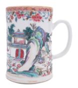 A Chinese famille rose tankard,