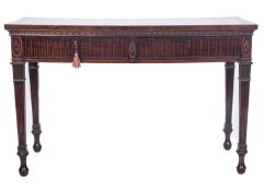 A 19th Century mahogany rectangular serving table, in the Adam taste,