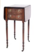 A Regency mahogany work table,