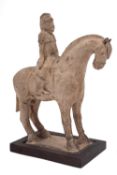 A Chinese equestrian figure,