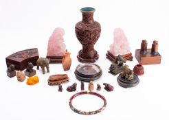 A mixed lot of Oriental works of art,