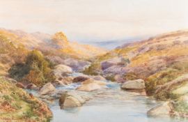 Two landscapes including John White RI (Scottish,