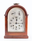A German Edwardian mahogany bracket cloc