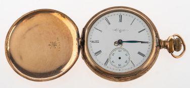 Elgin. A pocket watch, with ornate engra