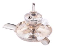 An Edward VII silver cigar lighter and a