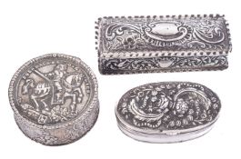 A Victorian silver dressing table pin bo