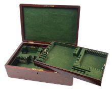 An early 20th century mahogany canteen b