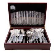 A late 20th century stainless steel and