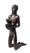 Tom Bowers (1936-2021), 'Anse aux Poulets', a bronze model of a female nude,