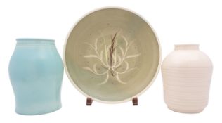 A group of Susie Cooper pottery, comprising a large plate in the Chinese Fern pattern,