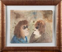 20th Century School - Scene in a market - Watercolour - 30 x 39cm - Inscribed 'Mercado'