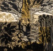 *Attributed to Richard Bawden (British, 1936-2024) - Scene in a forest - Linocut