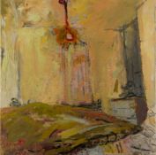 *Lisa Wright (British, b 1965) - Empty Yellow -Oil on canvas -