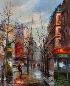 Jose Luis Maler Leiva (Spanish, 20th Century) - Moulin Rouge,