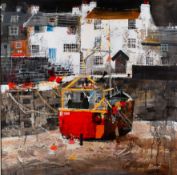 *Mike Bernard RI (British, b 1957) - Quay,