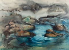 Valerie Raymond (New Zealander, b. 1931) - 'Taupo Springs' - Watercolour - 37 x 51.