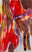*William Gear RA FRSA RBSA (Scottish, 1915-1997) - Untitled (Abstract composition in red, blown,