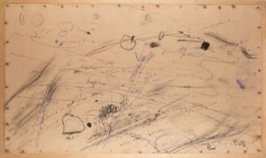 Peter Matthews (British, b 1942) - The Atlantic Ocean (England) - Rain, pen, rust,