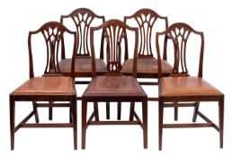 A set of three late 19th Century mahogan