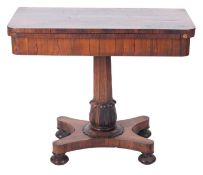 An early Victorian rosewood rectangular
