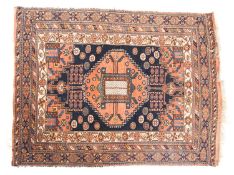 A late 19th Century Afshar rug, the indi