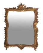 A gilt composition framed rectangular wa