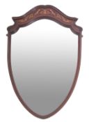 An Edwardian mahogany and marquetry fram