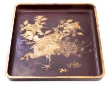 A group of three Oriental trays, late 19