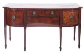 A 19th Century mahogany and inlaid bow-f